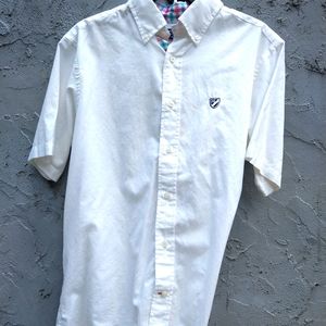 CREMIEUX BUTTON DOWN SHIRT.  SZ MEDIUM